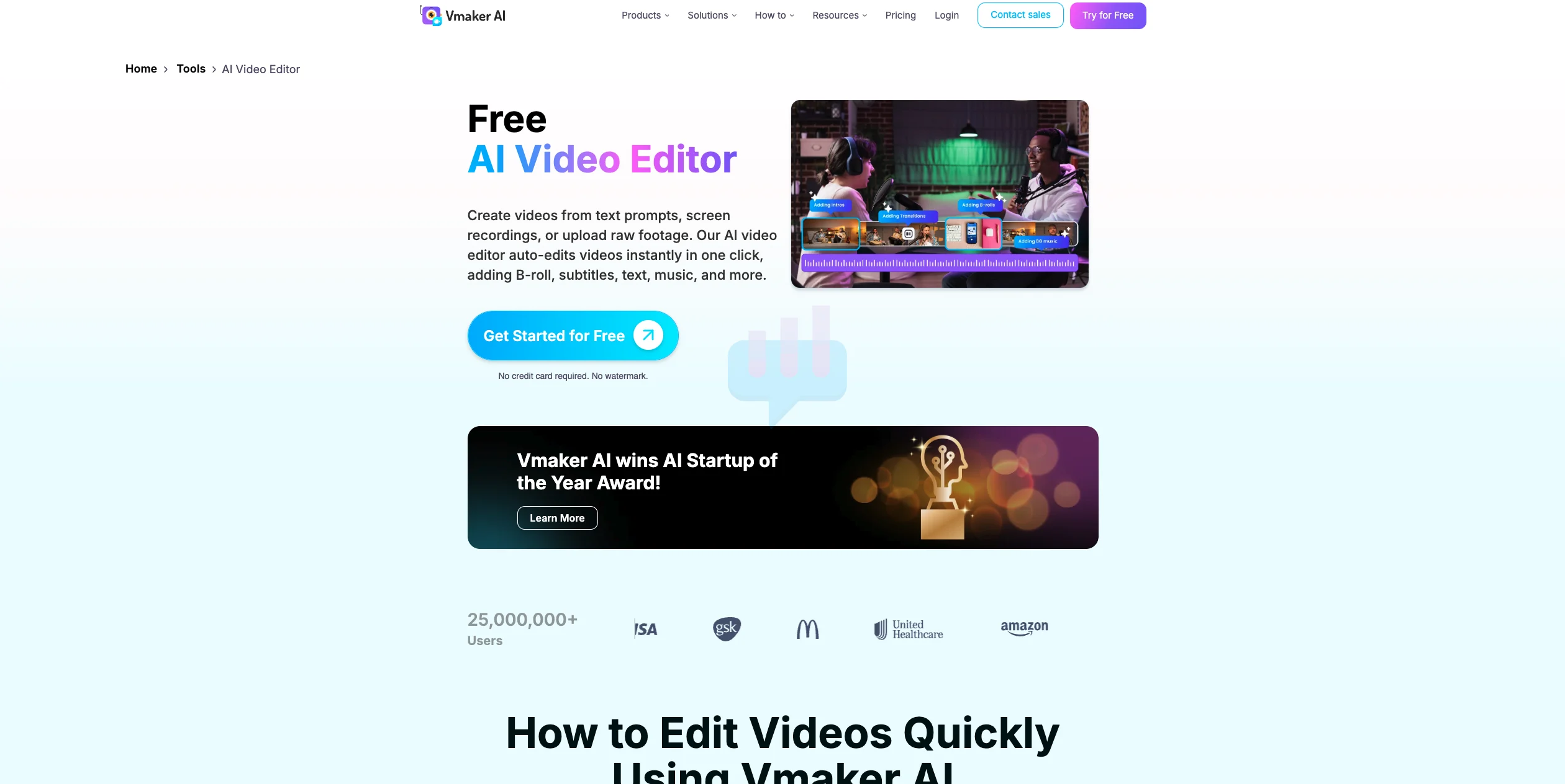 VMaker AI Video Editor